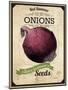 Vintage Onion Seed Packet-null-Mounted Giclee Print
