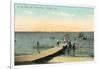 Vintage Oshkosh Pier-null-Framed Art Print