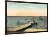 Vintage Oshkosh Pier-null-Framed Art Print