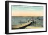 Vintage Oshkosh Pier-null-Framed Premium Giclee Print