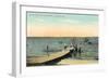 Vintage Oshkosh Pier-null-Framed Art Print