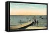 Vintage Oshkosh Pier-null-Framed Stretched Canvas