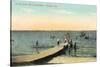 Vintage Oshkosh Pier-null-Stretched Canvas