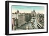 Vintage Overview of Berlin, Germany-null-Framed Art Print