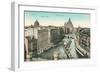 Vintage Overview of Berlin, Germany-null-Framed Art Print