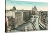 Vintage Overview of Berlin, Germany-null-Stretched Canvas