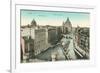 Vintage Overview of Berlin, Germany-null-Framed Premium Giclee Print