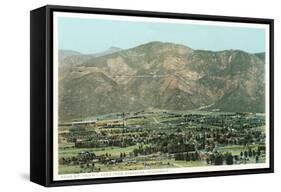 Vintage Overview of Pasadena, California-null-Framed Stretched Canvas