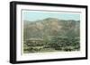 Vintage Overview of Pasadena, California-null-Framed Art Print