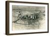 Vintage Overview of Stonehenge-null-Framed Premium Giclee Print