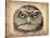 Vintage Owl Face-NaxArt-Stretched Canvas