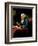 Vintage painting of Benjamin Franklin, one of America's Founding Fathers.-Vernon Lewis Gallery-Framed Art Print