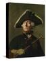 Vintage Painting of Frederick the Great of Prussia-Stocktrek Images-Stretched Canvas