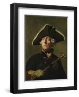 Vintage Painting of Frederick the Great of Prussia-Stocktrek Images-Framed Art Print