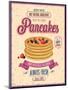 Vintage Pancakes Poster-avean-Mounted Art Print