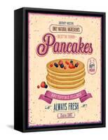 Vintage Pancakes Poster-avean-Framed Stretched Canvas