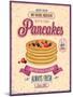 Vintage Pancakes Poster-avean-Mounted Art Print