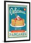 Vintage Pancakes Sign-null-Framed Premium Giclee Print