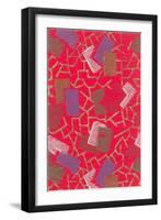 Vintage Paper, Abstract Pattern-null-Framed Art Print