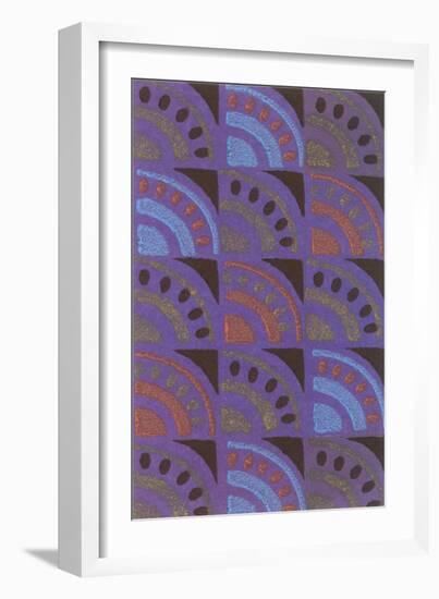 Vintage Paper, Abstract Pattern-null-Framed Art Print