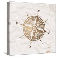 Vintage Paper With Compass Rose-vso-Stretched Canvas