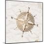 Vintage Paper With Compass Rose-vso-Mounted Art Print