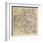 Vintage Paris Map-The Vintage Collection-Framed Art Print