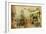 Vintage Parisian Cards Series - Montmartre Street-Maugli-l-Framed Art Print