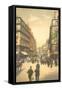 Vintage Parisian Street Scene-null-Framed Stretched Canvas