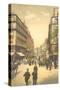 Vintage Parisian Street Scene-null-Stretched Canvas