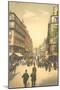 Vintage Parisian Street Scene-null-Mounted Art Print