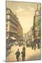 Vintage Parisian Street Scene-null-Mounted Art Print