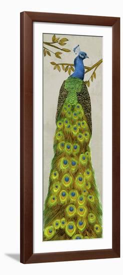 Vintage Peacock I-Melissa Wang-Framed Premium Giclee Print