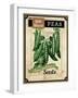 Vintage Peas Seed Packet-null-Framed Giclee Print