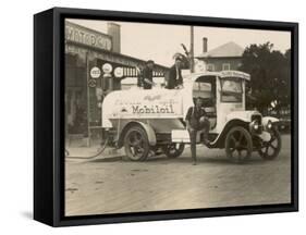 Vintage Petrol Tanker in New South Wales, Australia-null-Framed Stretched Canvas