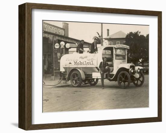 Vintage Petrol Tanker in New South Wales, Australia-null-Framed Photographic Print