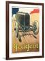 Vintage Peugeot-null-Framed Art Print