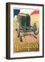 Vintage Peugeot-null-Framed Art Print