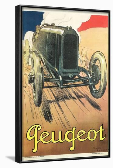 Vintage Peugeot-null-Framed Art Print