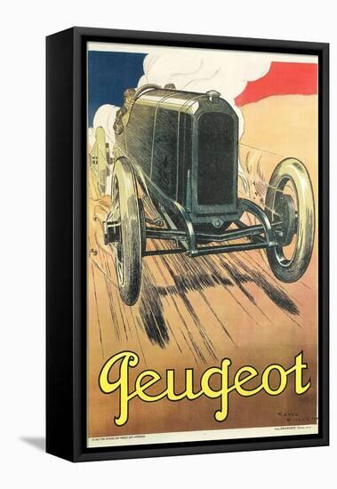Vintage Peugeot-null-Framed Stretched Canvas