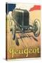 Vintage Peugeot-null-Stretched Canvas