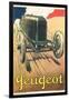 Vintage Peugeot-null-Framed Art Print