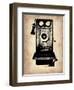 Vintage Phone 1-NaxArt-Framed Art Print