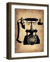 Vintage Phone 3-NaxArt-Framed Art Print