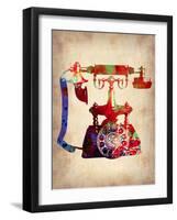 Vintage Phone 4-NaxArt-Framed Art Print