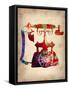 Vintage Phone 4-NaxArt-Framed Stretched Canvas