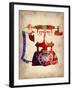 Vintage Phone 4-NaxArt-Framed Art Print