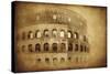 Vintage Photo of Coliseum in Rome, Italy-null-Stretched Canvas