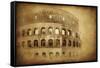 Vintage Photo of Coliseum in Rome, Italy-null-Framed Stretched Canvas