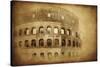 Vintage Photo of Coliseum in Rome, Italy-null-Stretched Canvas